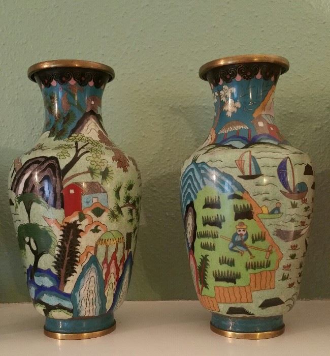 Beautiful Cloisonné Vases