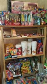 Pez, new in packages and Olympic collector cups