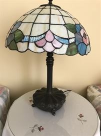 Tiffany style leaded lamp 
