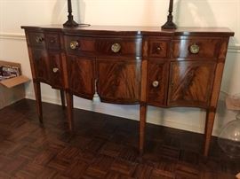 Sheraton large buffet, circa 1790