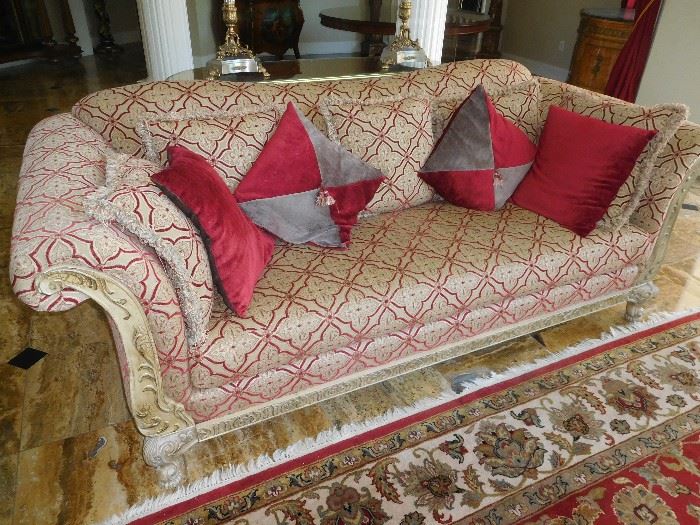 Beautiful deep sofa with matching chaise