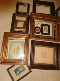 Antique wood frames