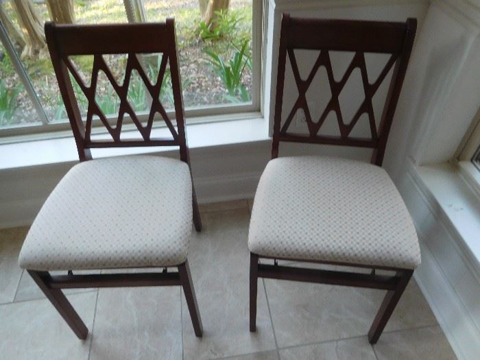 Pair of Mid Century folding chairs