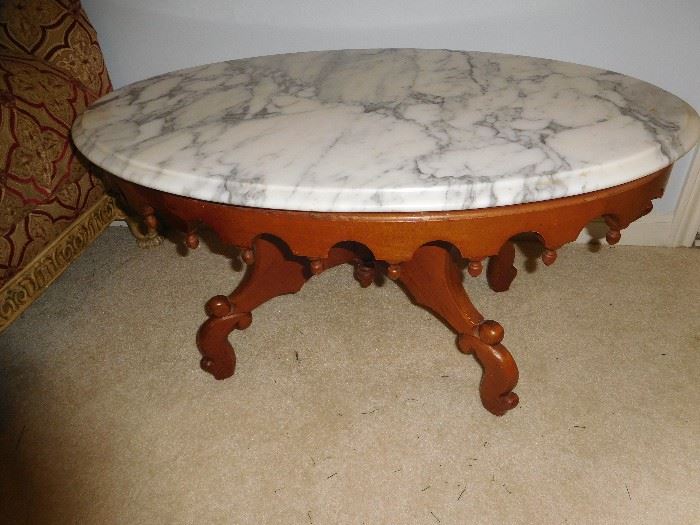 Victorian brand Italian marble top table