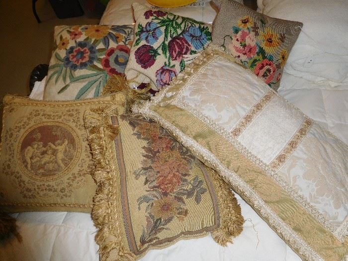 Lots of designer pillows