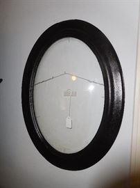 Antique convex mirror