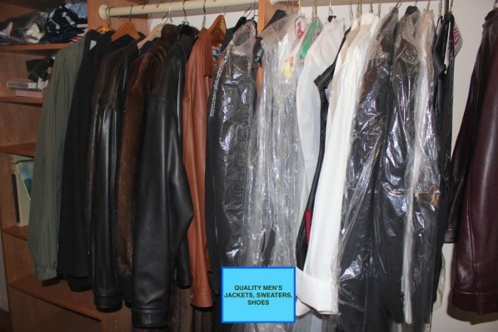 Quality Men's Jackets, Sweaters and Shoes