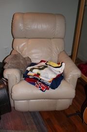 Leather Recliner with more Jerseys