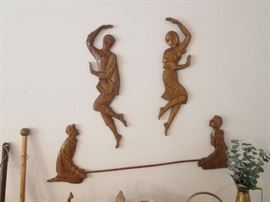 Wall-mount MCM Limbo Dancers