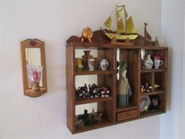 Nice Display Shelf with Miniature Collectibles