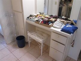 Vanity Bench, Accent Shelving and Clothing Accessories (belts)