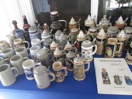 OH BOY, Wonderful Beer Stein and Mug Collection, over 70 + Items to choose from!  "The Beer Stein Book" can guide you through 400 years of Stein History