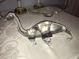 Steuben Brontosaurus by James Houston circa 1964