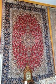 6 Meter Isfehan hand knotted rug 