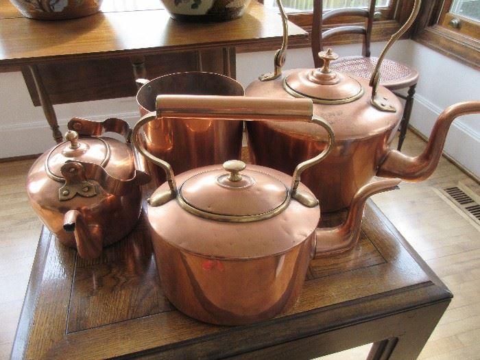 Huge copper pots