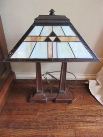 Leaded glass lamps