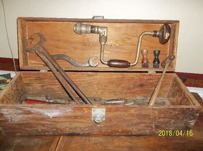 vintage tools, toolbox