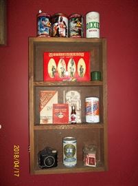 what-not wall shelf, advertising pieces
