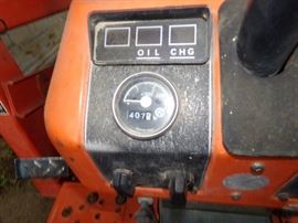 407.5 hours on the Kabota Tractor