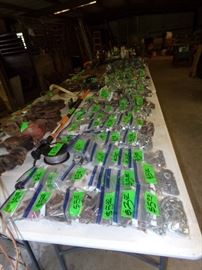 Bolts, screws, nails, washers, wire and etc.