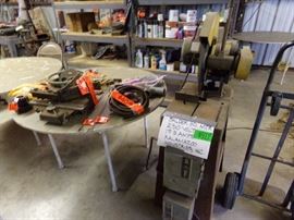 Metal Chop saw and many tools