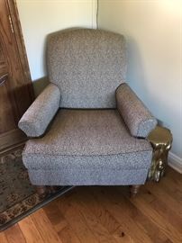 Comfortable upholstered reading chair