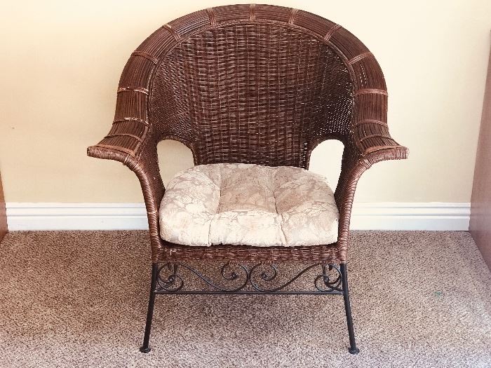 Wicker and metal furniture