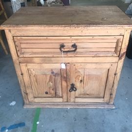 Pine chest matches another piece