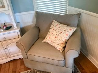 Pillow sold. One chair sold, one left. 