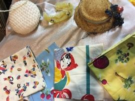 Vintage hats and textiles