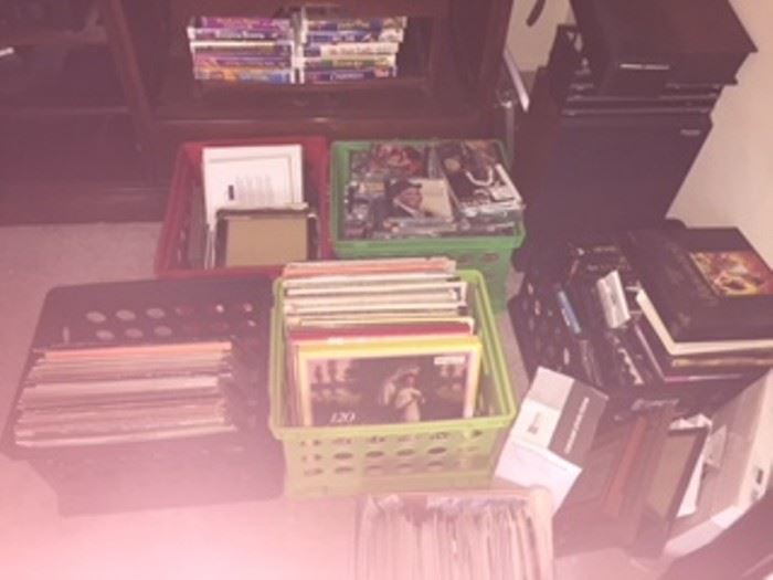 LPs, CDs, VHS