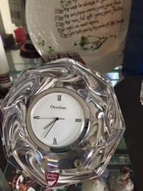 Gorgeous Orrefors  crystal clock