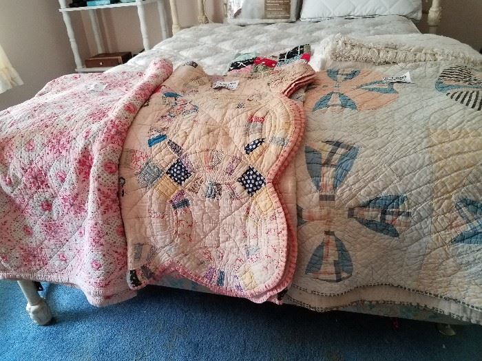 Early 1900's Hand Sewn Quilts