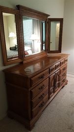 Dresser with mirror