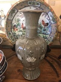 Korean pottery vase