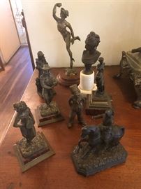 French miniature bronzes