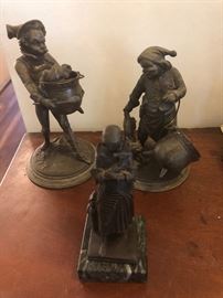 French bronze figurines