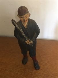 1905 Ty Cobb cast iron bank - in great condition with most if the original paint