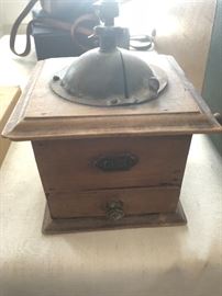Antique coffee G C grinder