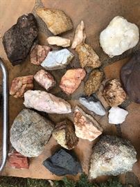 There are lots of minerals and rocks