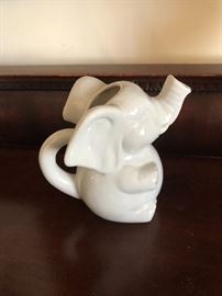 California pottery elephant creamer