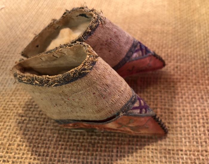 Vintage Chinese foot binding Lotus shoes