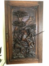 High relief carved cabinet door (1 of 2)