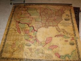 1860 Wall Map! What a find! You need to see this! We have another that is similar that pre dates this one! Come see us!