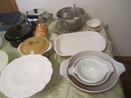 PYREX AND CORNING WARE