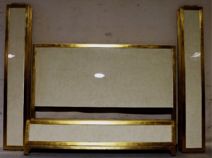 Modernist brass bed by Jonathan Charles
