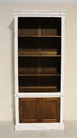 Paint & wood finish open bookcase