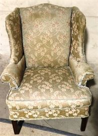 Chippendale winged chair