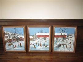 TRIPLE SCENE OF HARGROVE  ART