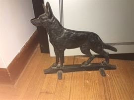 Vintage German Shepard Dog Door Stop